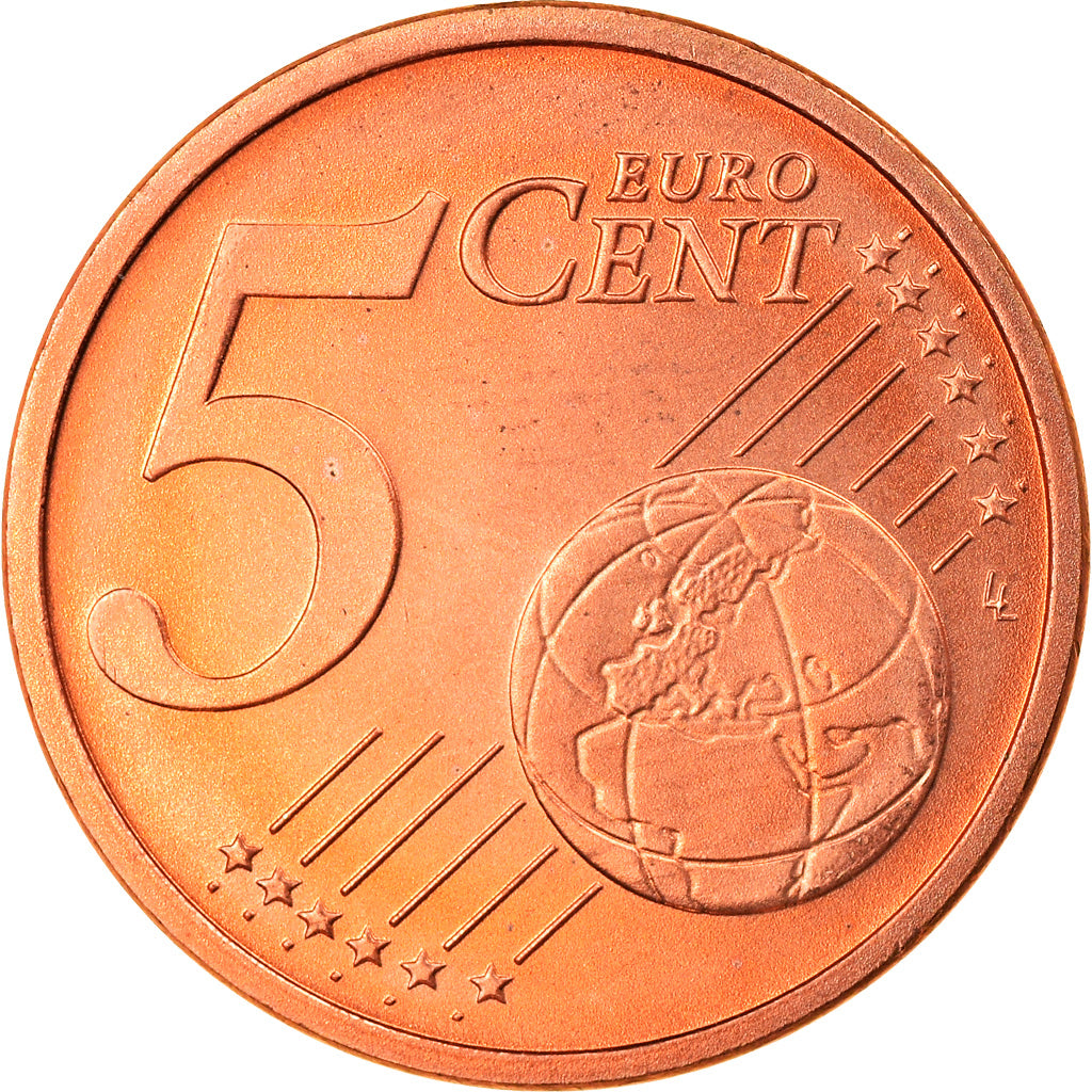Federale Duitse Republiek, 5 Euro Cent, 2003, Munich, UNC-, Copper Plated Steel