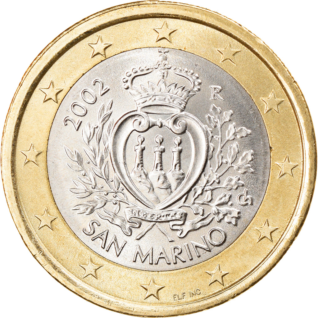 San Marino, Euro, 2002, Rome, MS(63), Bi-Metallic, KM:446
