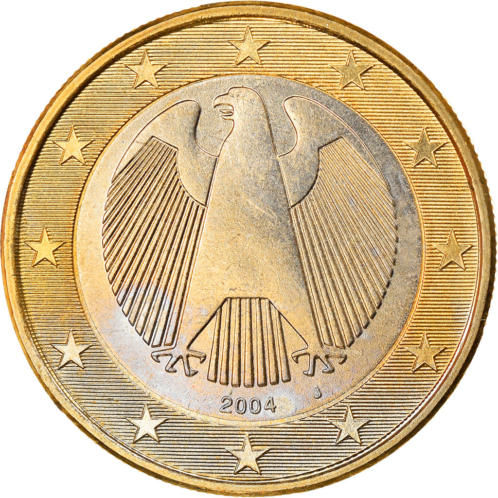 GERMANY - FEDERAL REPUBLIC, Euro, 2004, Hambourg, MS(63), Bi-Metallic, KM:213
