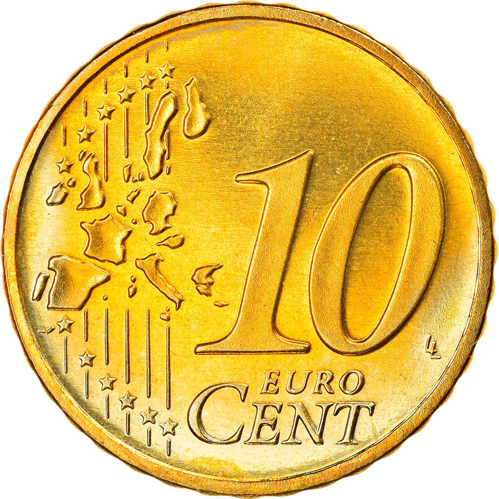 République fédérale allemande, 10 Euro Cent, 2005, Berlin, SPL, Laiton