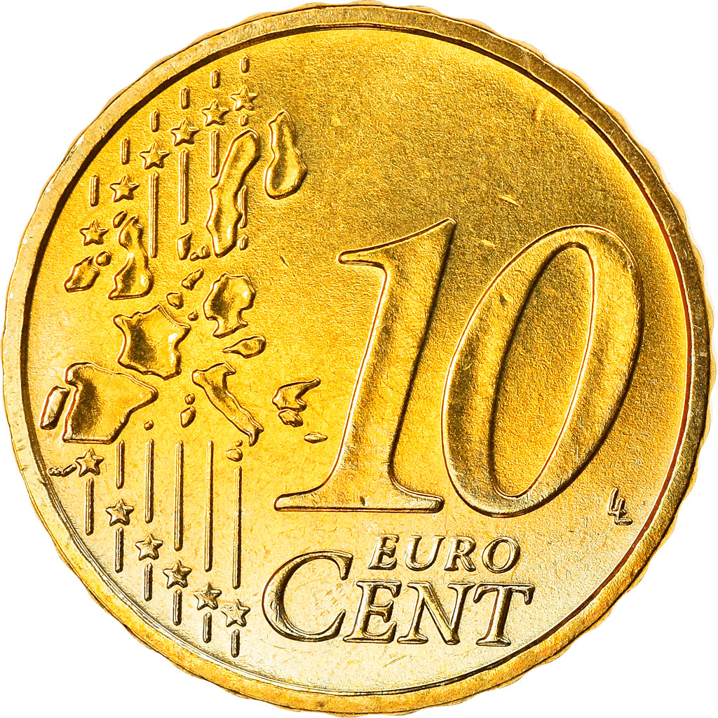 République fédérale allemande, 10 Euro Cent, 2005, Stuttgart, SPL, Laiton