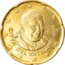 VATICAN CITY, 20 Euro Cent, 2006, Rome, AU(55-58), Brass, KM:379
