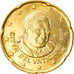 VATICAN CITY, 20 Euro Cent, 2006, Rome, AU(55-58), Brass, KM:379