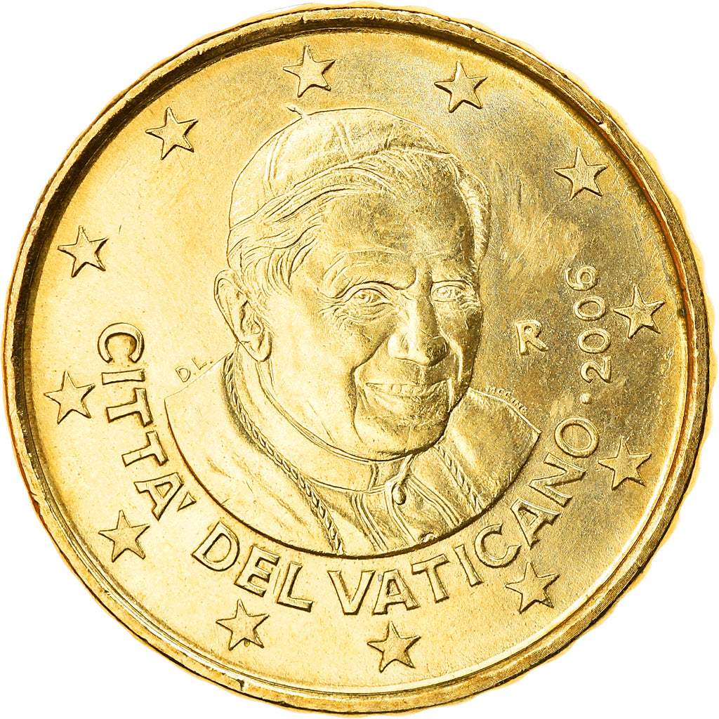 VATICAN CITY, 10 Euro Cent, 2006, Rome, MS(63), Brass, KM:378