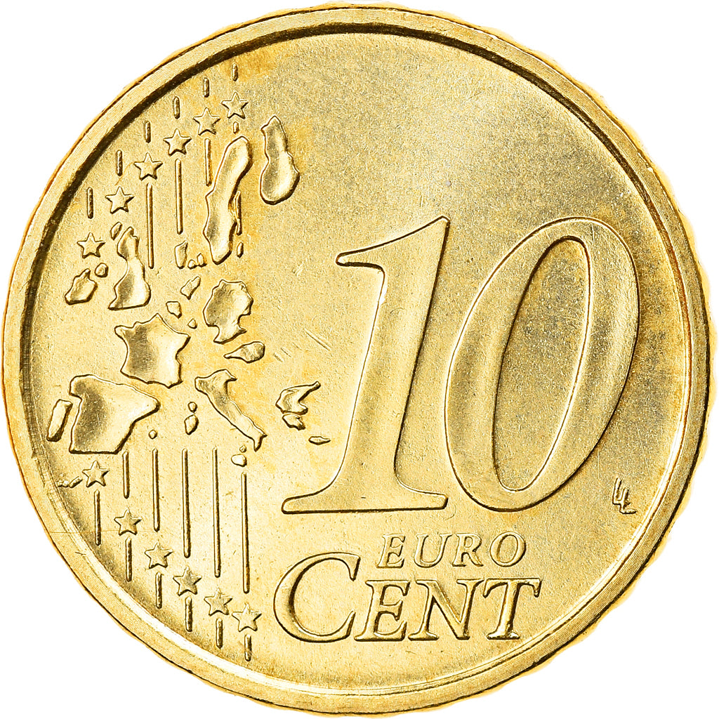 VATICAN CITY, 10 Euro Cent, 2006, Rome, MS(63), Brass, KM:378
