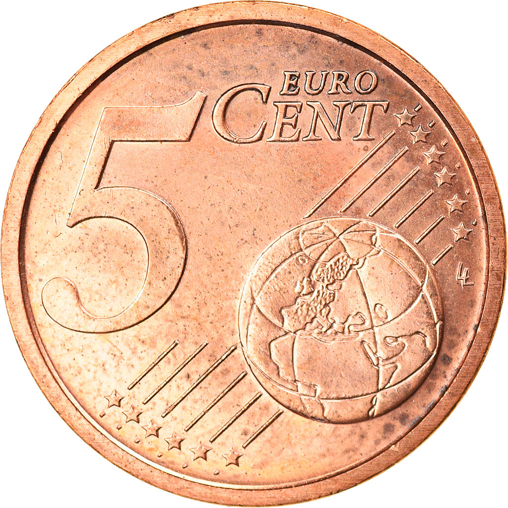 VATICAN CITY, 5 Euro Cent, 2010, Rome, MS(63), Copper Plated Steel, KM:377