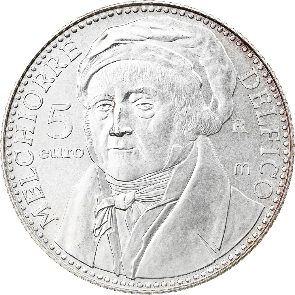 San Marino, 5 Euro, Melchiorre Delfico, 2006, Rome, MS(65-70), Srebro, KM:472