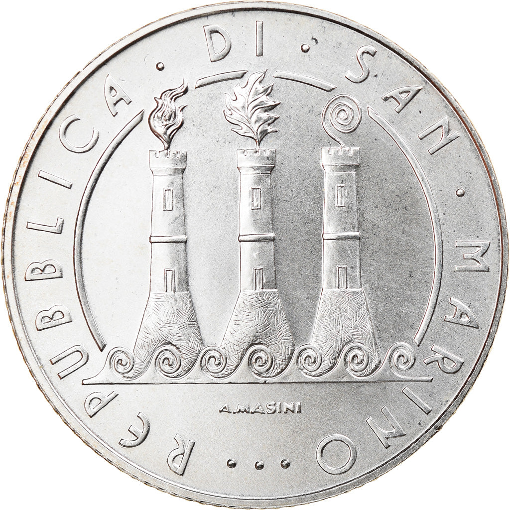 San Marino, 5 Euro, 2008, Rome, MS(63), Srebro, KM:512