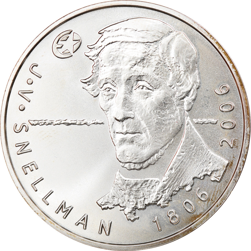 Finlande, 10 Euro, Johan Vilhelm Snellman, 2006, FDC, Argent, KM:124