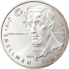 Finland, 10 Euro, Johan Vilhelm Snellman, 2006, MS(65-70), Silver, KM:124