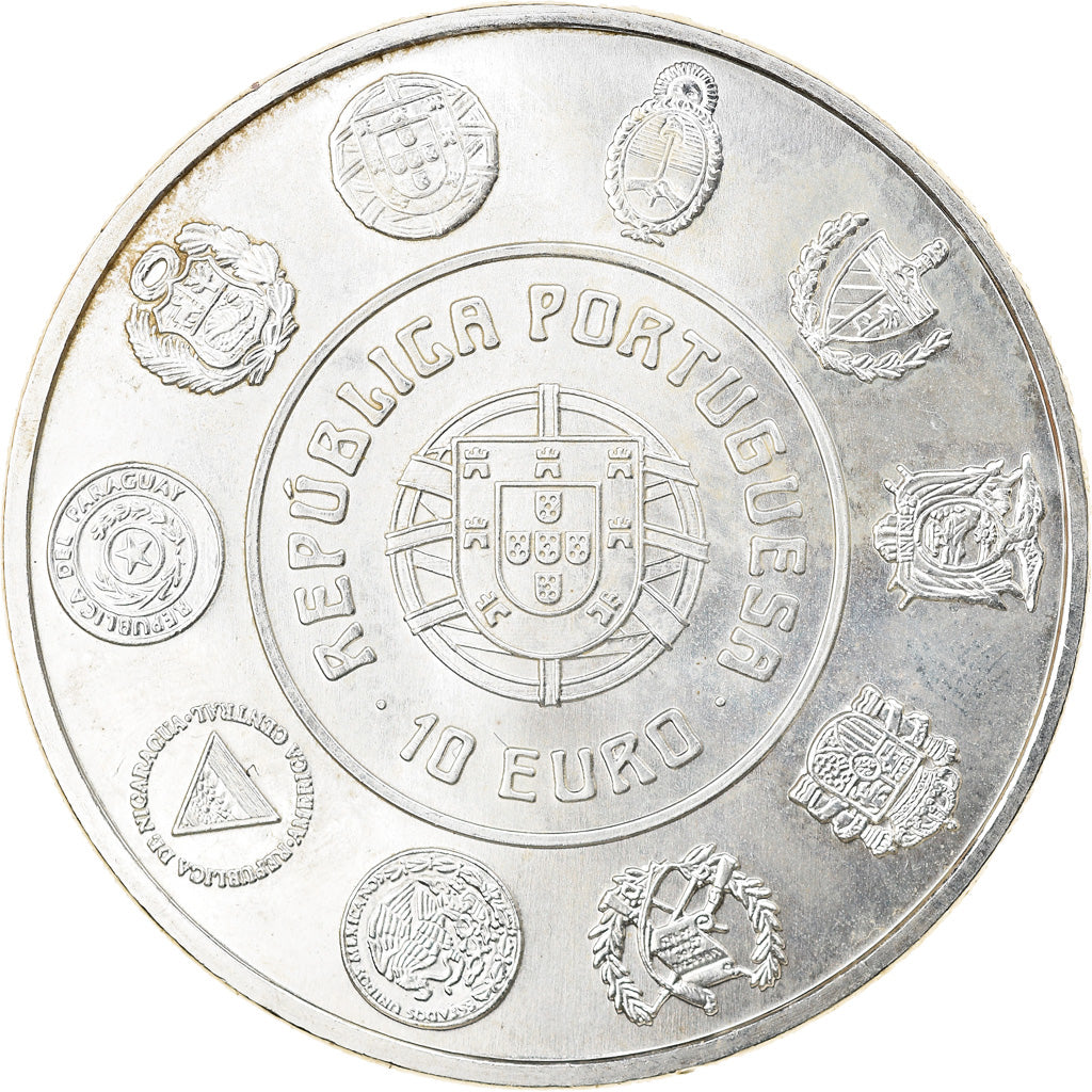 Portugal, 10 Euro, 2005, Lisbon, MS(63), Silver, KM:768