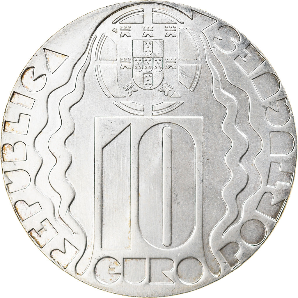 Portugal, 10 Euro, 2004, Lisbon, MS(63), Prata, KM:759
