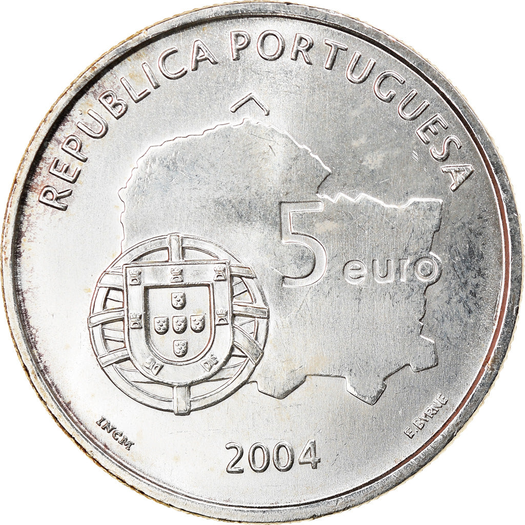 Portugal, 5 Euro, 2004, Lisbon, SC, Plata, KM:755