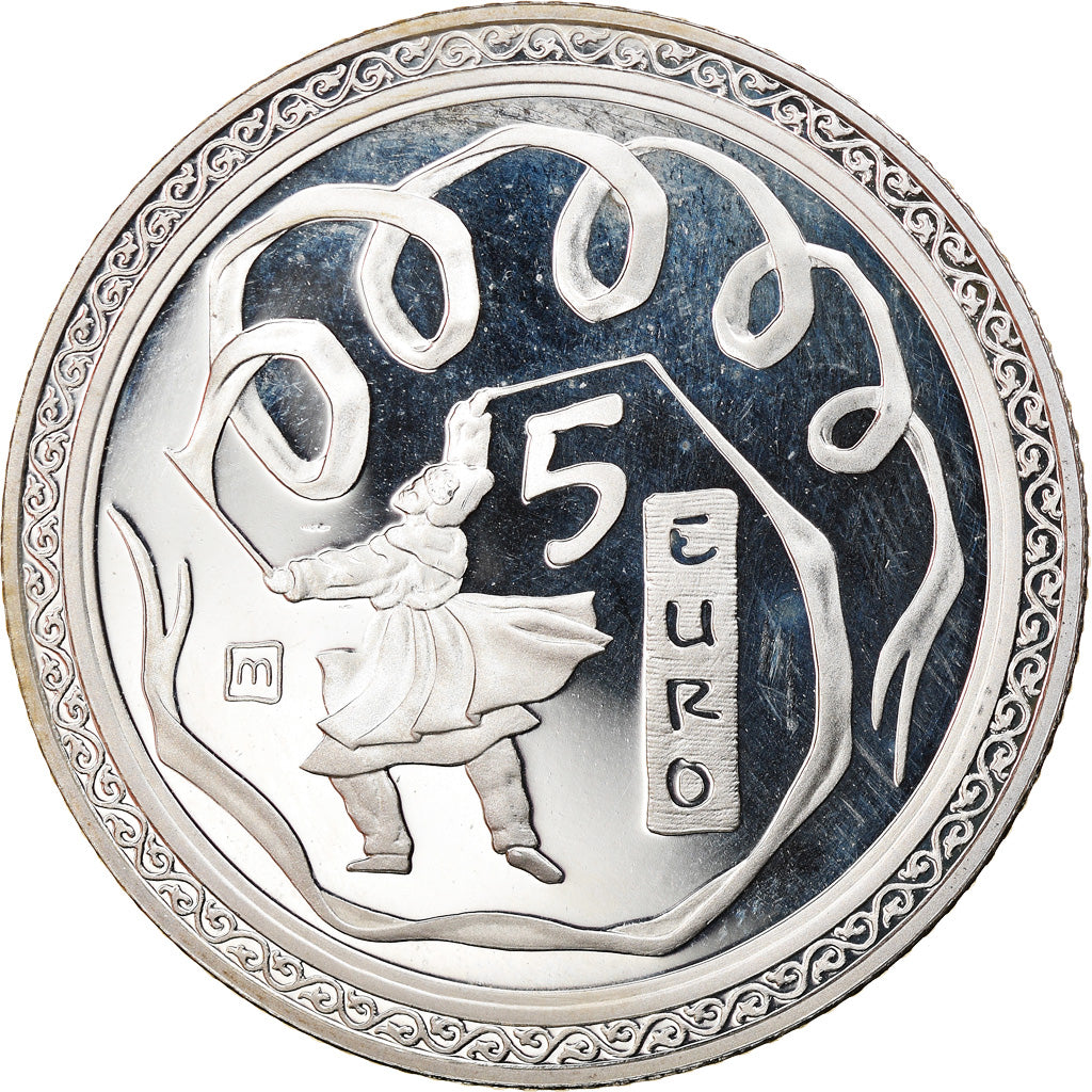 San Marino, 5 Euro, Jeux d'été de Pékin, 2008, Rome, BE, FDC, Argent, KM:513