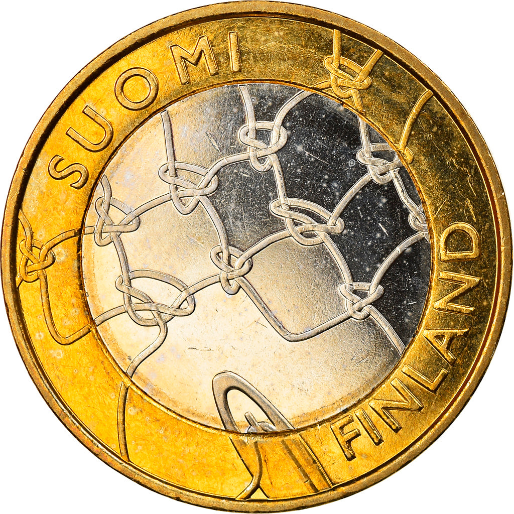 Finland, 5 Euro, 2011, Vantaa, MS(63), Bi-Metallic, KM:161
