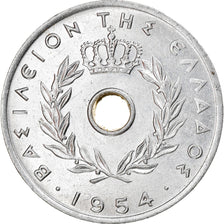 Coin, Greece, 5 Lepta, 1954, EF(40-45), Aluminum, KM:77