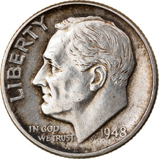 Munten, Verenigde Staten, Roosevelt Dime, Dime, 1948, U.S. Mint, Philadelphia