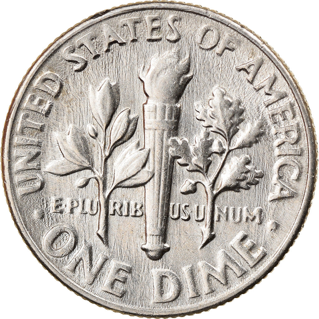 Moeda, Estados Unidos da América, Roosevelt Dime, Dime, 1965, U.S. Mint