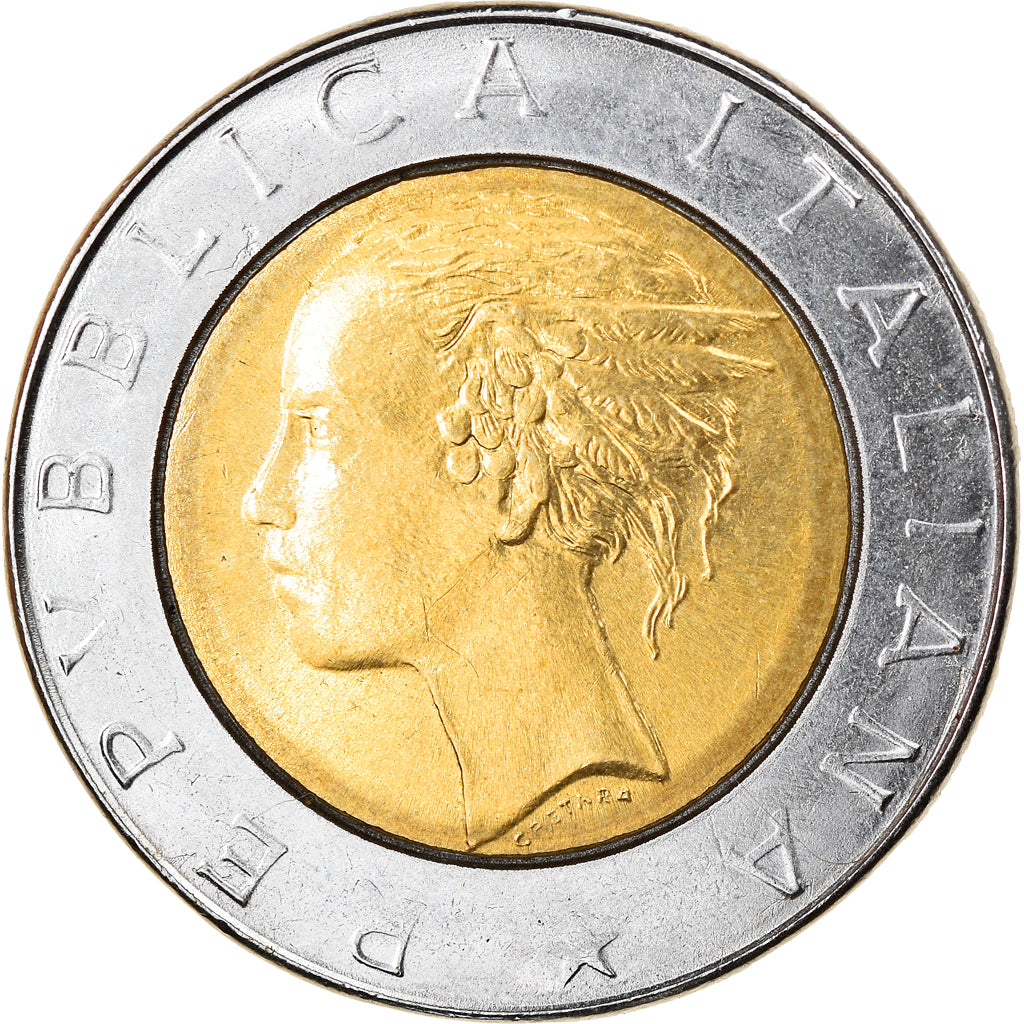 Munten, Italië, 500 Lire, 1986, Rome, ZF+, Bi-Metallic, KM:111