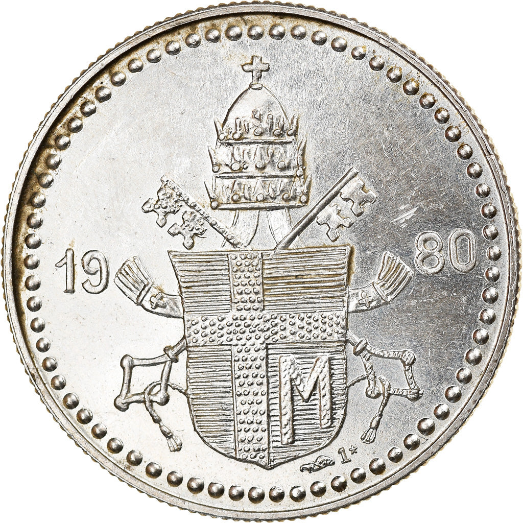 Vatican, Medal, Pape Jean Paul II, 1980, AU(55-58), Silver