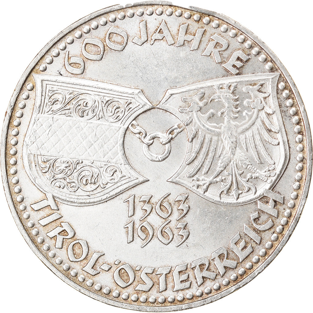 Coin, Austria, 50 Schilling, Undated (1963), AU(50-53), Silver, KM:2894