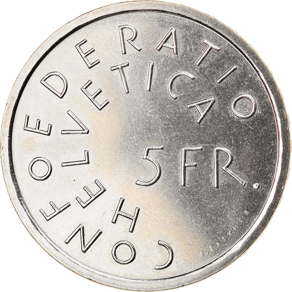 Moneta, Svizzera, 5 Francs, 1975, SPL, Rame-nichel, KM:53