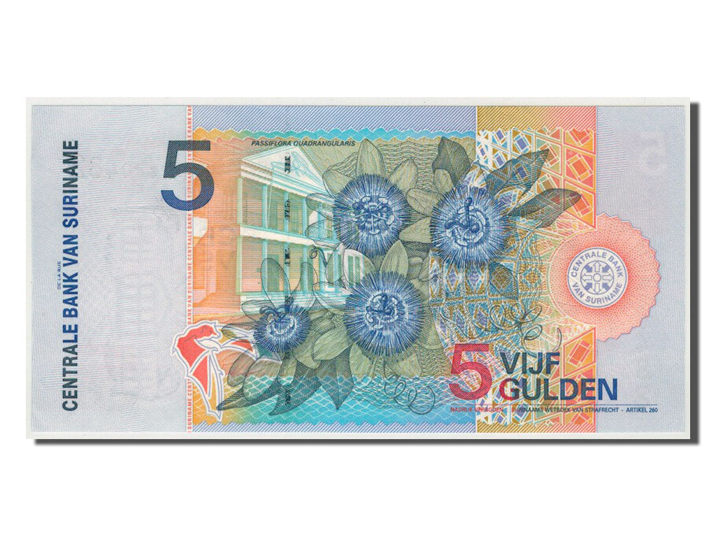 Banconote, Suriname, 5 Gulden, 2000, FDS