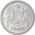 Coin, Monaco, 1 Franc, Undated (1943), EF(40-45), Aluminum, Gadoury:MC131