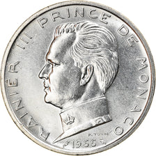 Coin, Monaco, Rainier III, 5 Francs, 1966, AU(55-58), Silver, KM:141, Gadoury:MC
