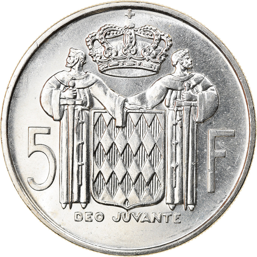 Monnaie, Monaco, Rainier III, 5 Francs, 1966, SUP, Argent, Gadoury:MC 152