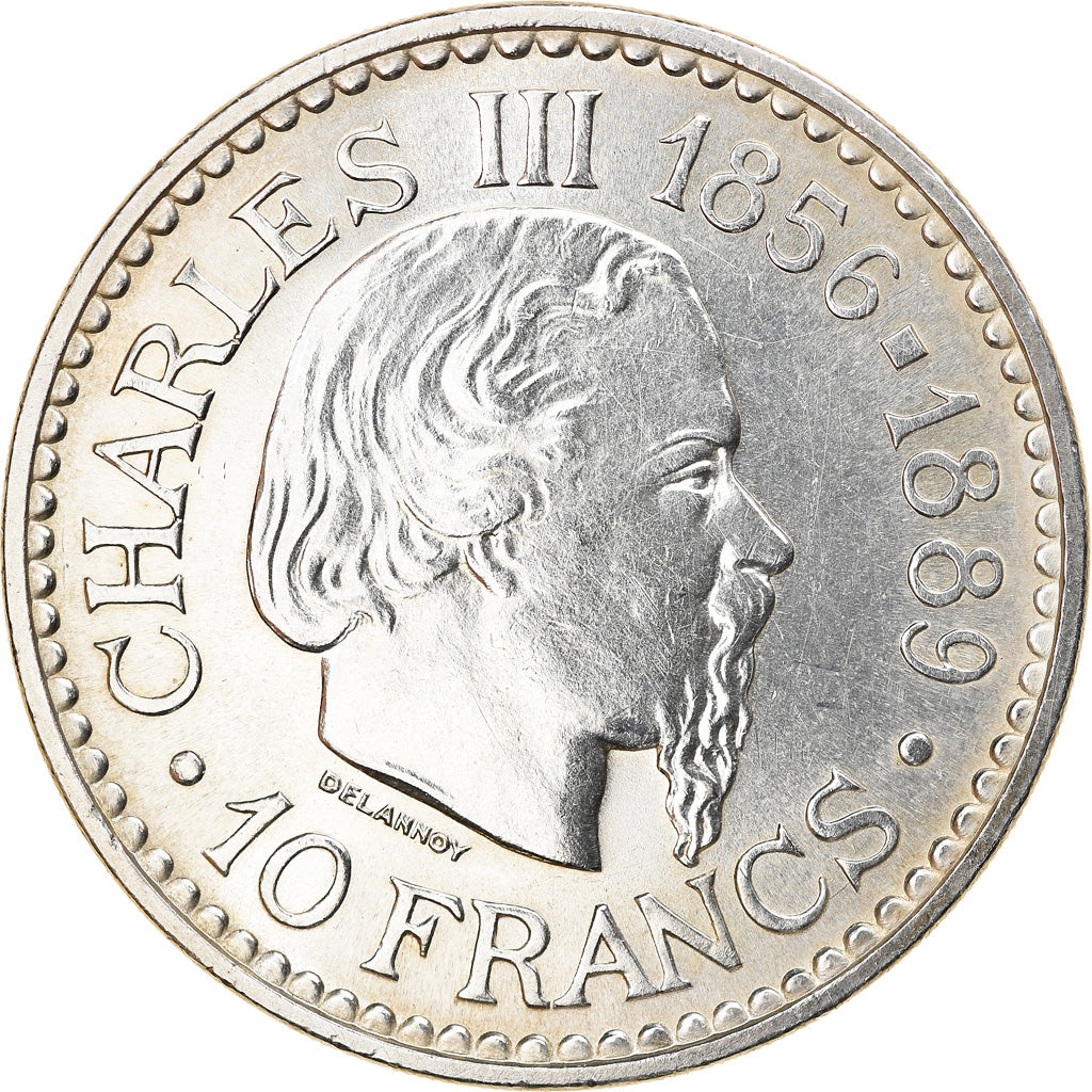 Münze, Monaco, Rainier III, 10 Francs, 1966, UNZ, Silber, KM:146, Gadoury:MC155