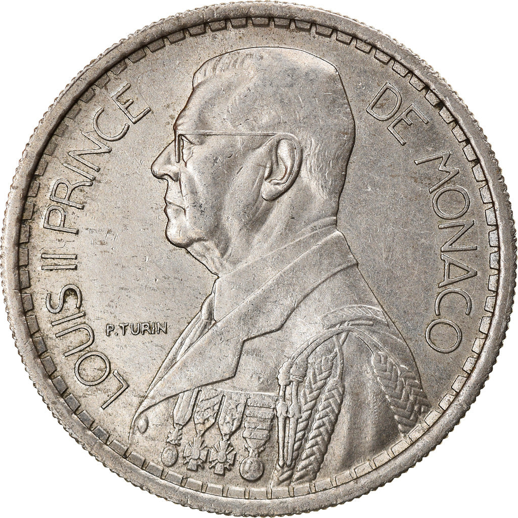 Coin, Monaco, Louis II, 10 Francs, 1946, EF(40-45), Copper-nickel, KM:123