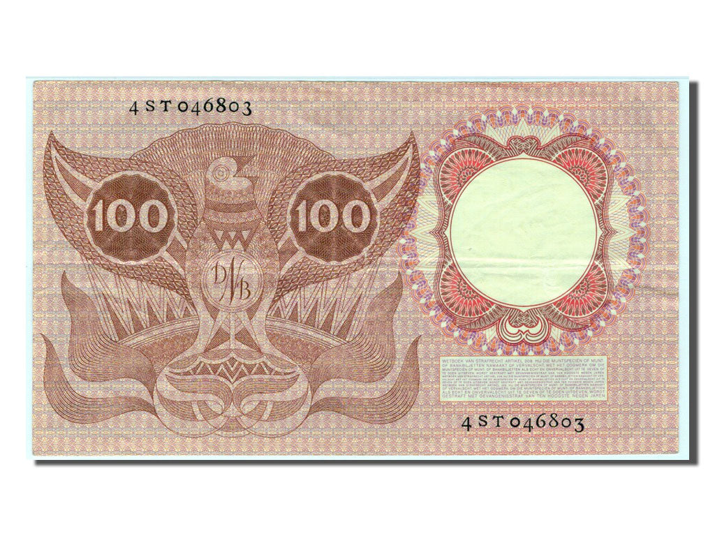Geldschein, Niederlande, 100 Gulden, 1953, SS+
