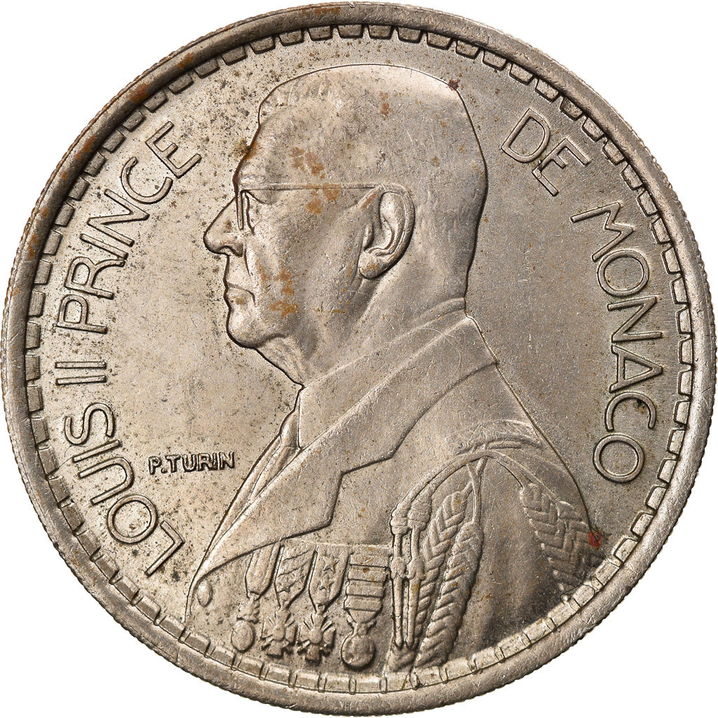 Coin, Monaco, Louis II, 20 Francs, Vingt, 1947, EF(40-45), Copper-nickel, KM:124