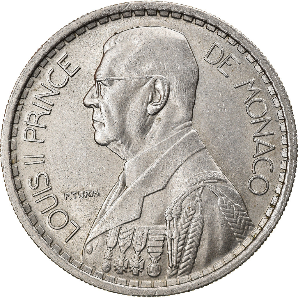 Coin, Monaco, Louis II, 10 Francs, 1946, AU(50-53), Copper-nickel, KM:123