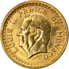 Coin, Monaco, Louis II, 2 Francs, undated (1945), EF(40-45), Aluminum-Bronze