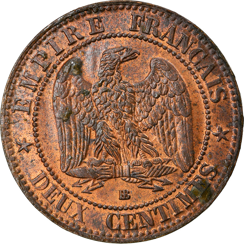 Coin, France, Napoleon III, Napoléon III, 2 Centimes, 1862, Strasbourg