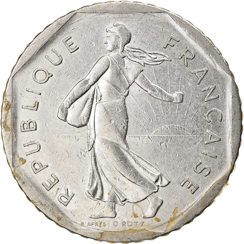 Munten, Frankrijk, Semeuse, 2 Francs, 1979, Paris, FR+, Nickel, KM:942.1