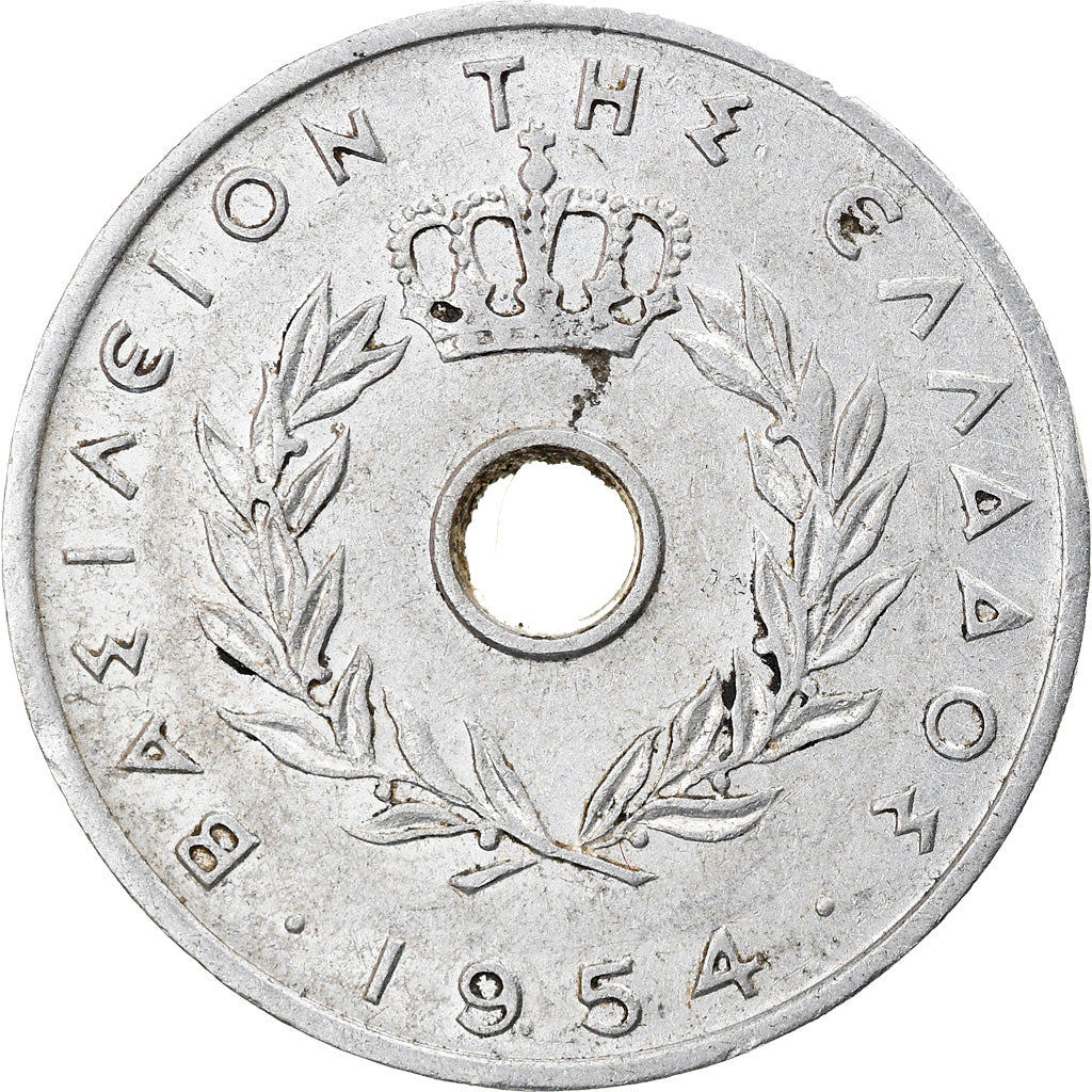 Münze, Griechenland, 5 Lepta, 1954, SS, Aluminium, KM:77