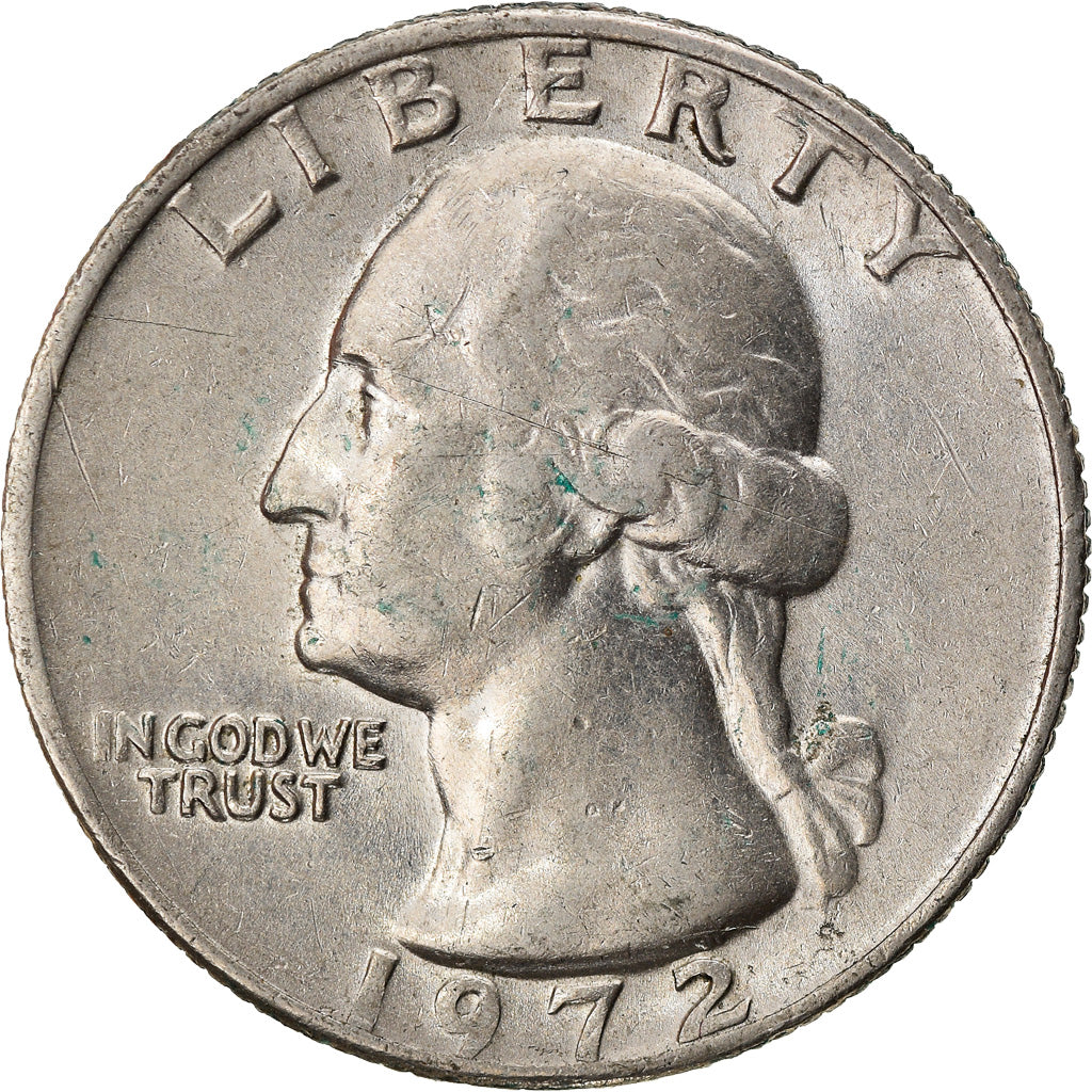 Moeda, Estados Unidos da América, Washington Quarter, Quarter, 1972, U.S. Mint