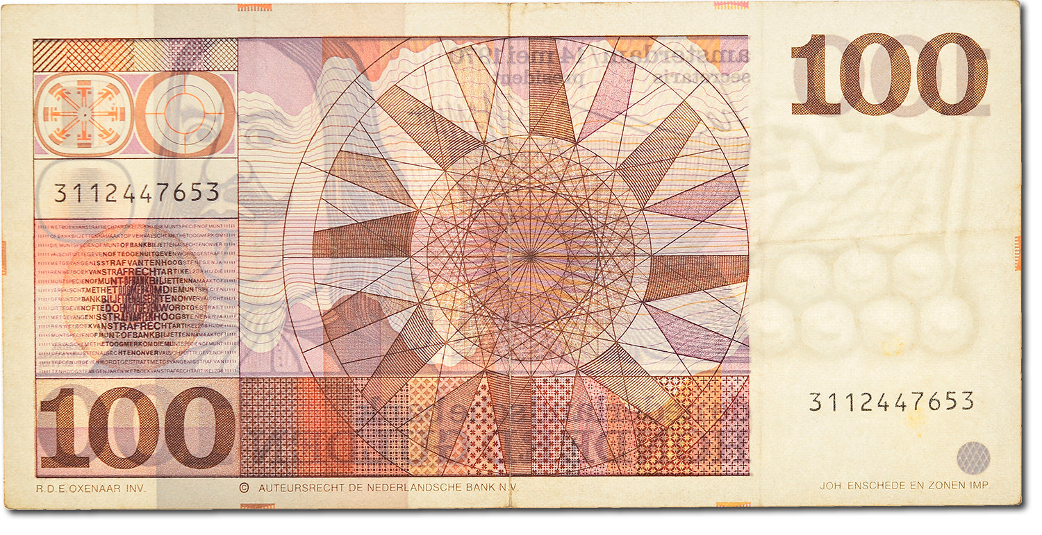 Banknote, Netherlands, 100 Gulden, 1970, EF(40-45)
