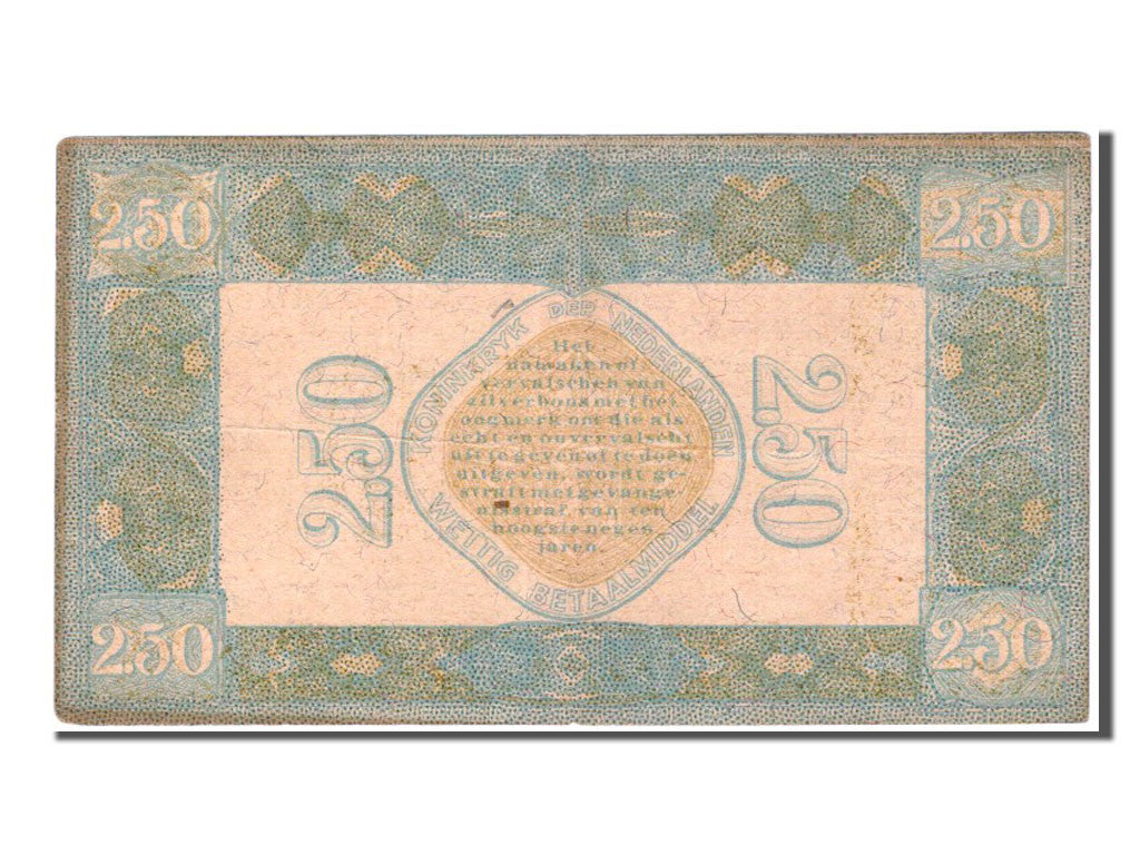 Billete, 2 1/2 Gulden, 1922, Países Bajos, MBC
