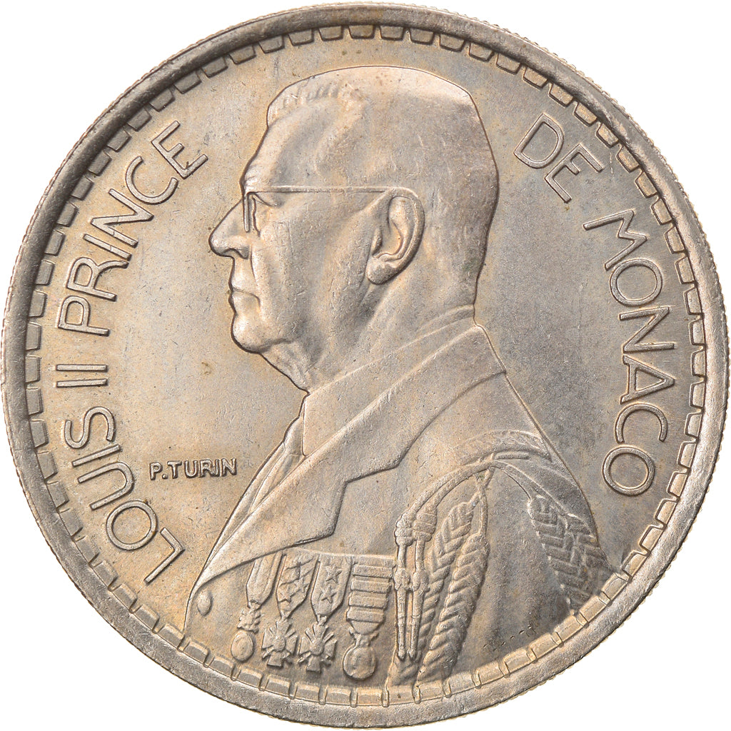 Coin, Monaco, Louis II, 20 Francs, Vingt, 1947, Poissy, EF(40-45)