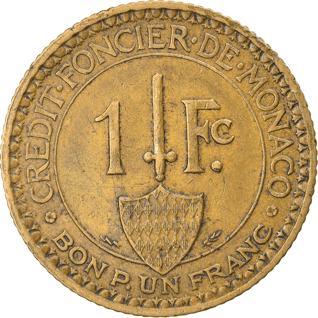 Moneta, Monaco, Louis II, Franc, 1924, Poissy, BB, Alluminio-bronzo, KM:111