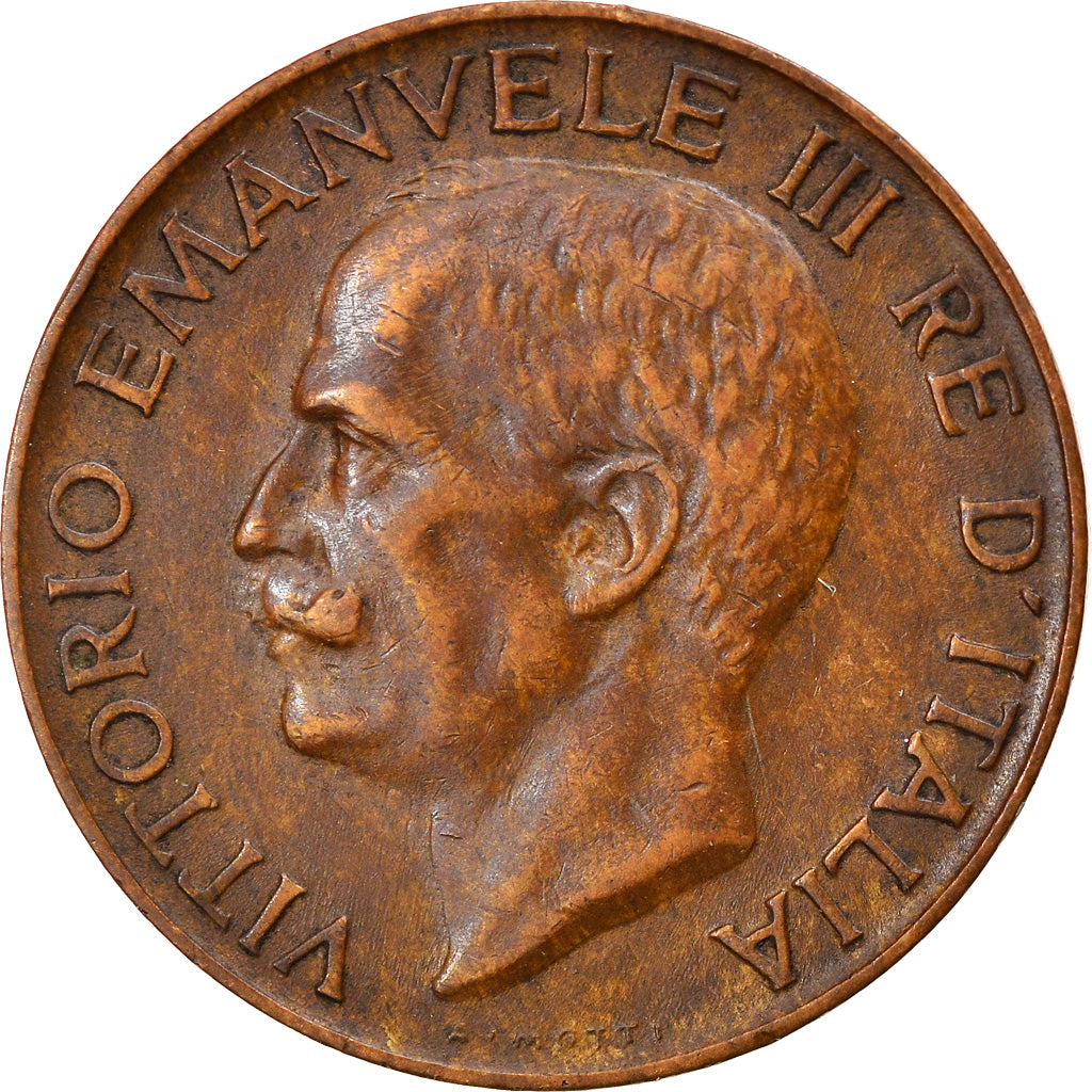 Coin, Italy, Vittorio Emanuele III, 5 Centesimi, 1921, Rome, AU(55-58), Bronze