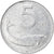 Moneta, Italia, 5 Lire, 1973, Rome, MB+, Alluminio, KM:92