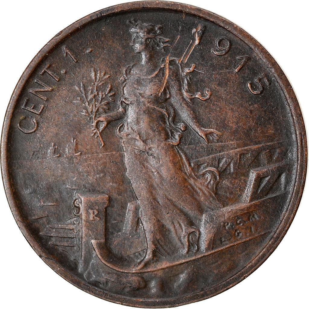 Monnaie, Italie, Centesimo, 1915, Rome, TTB+, Cuivre, KM:40