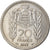 Moneta, Monaco, Louis II, 20 Francs, Vingt, 1947, Paris, BB+, Rame-nichel
