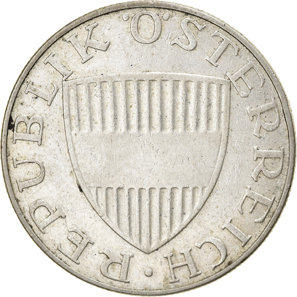 Moneta, Austria, 10 Schilling, 1958, VF(30-35), Srebro, KM:2882