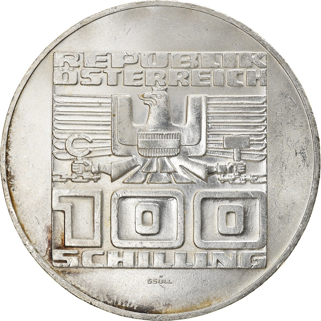 Coin, Austria, 100 Schilling, 1975, AU(50-53), Silver, KM:2924